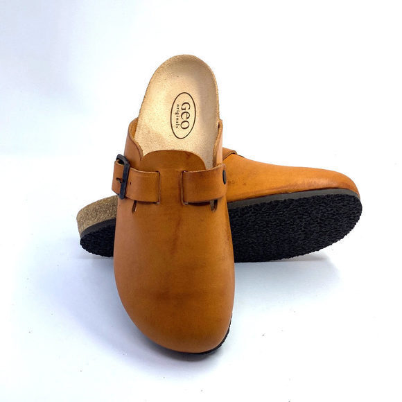 Geo Original Y2K Bern Boston-Like Leather Cork Clogs - Picture 3 of 4